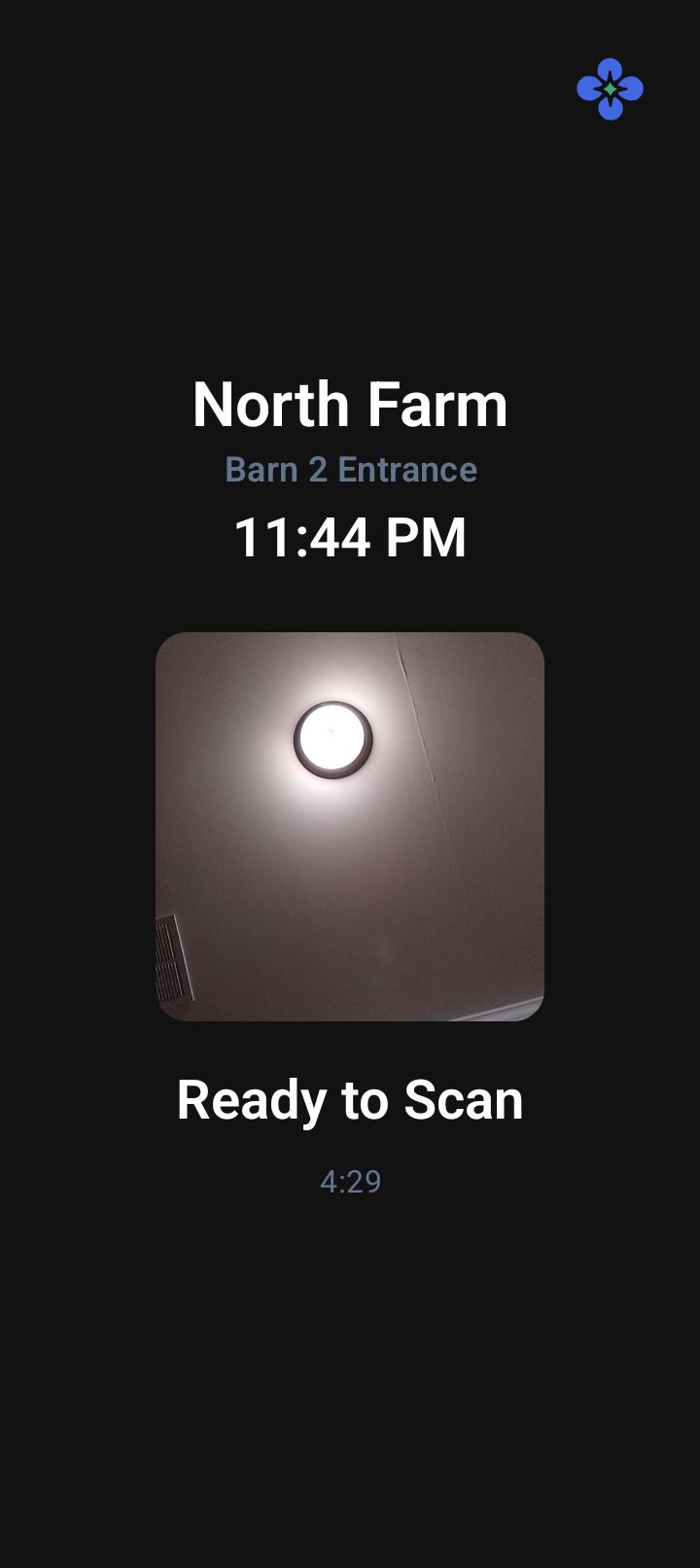 TimeKeep kiosk scanning